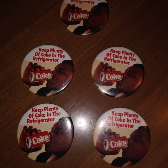 Vintage Coke Cola Pin Back Buttons - Picture 1 of 5